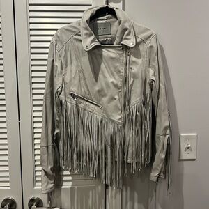 Leather Fringe Jacket